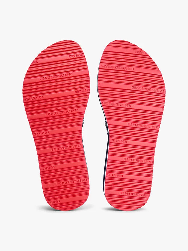 Webbing Strap Signature Wedge Flip-Flops