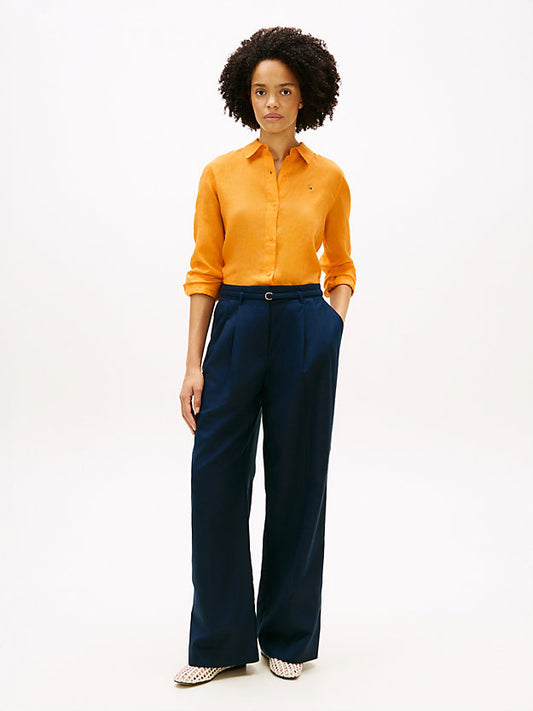 Relaxed Fit Pure Linen Shirt