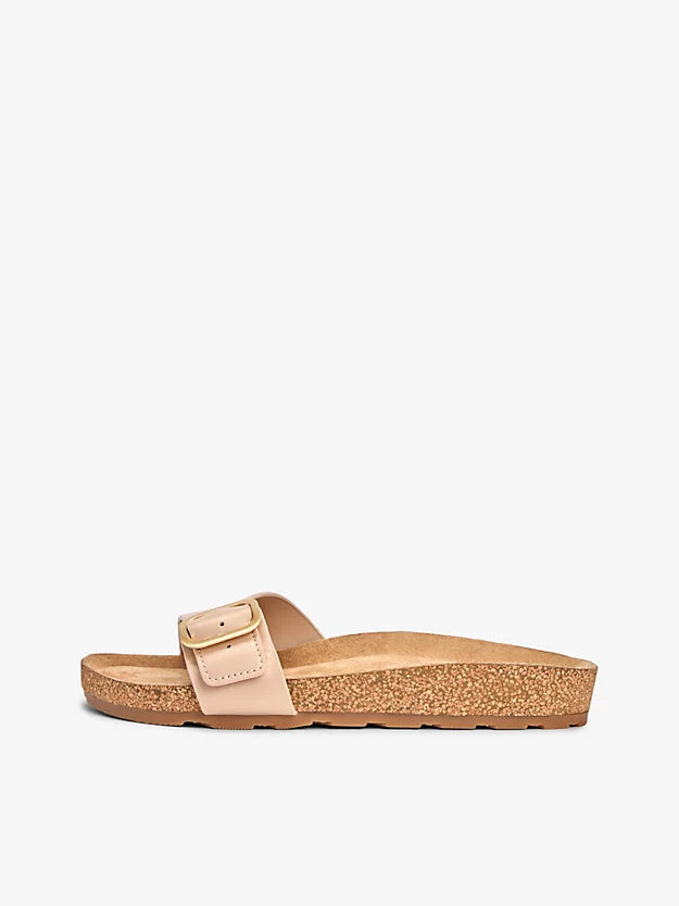 Cork Footbed Slip-On Sandals