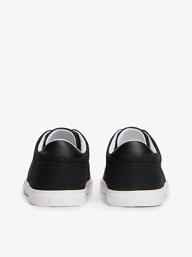 Low Profile Canvas Lace-Up Trainers