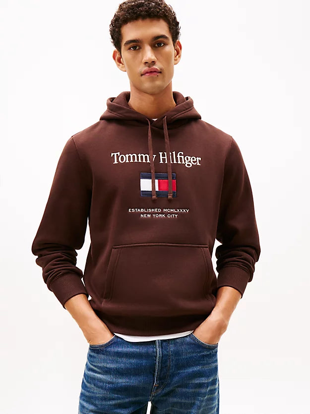 Logo Embroidery Fleece Hoody