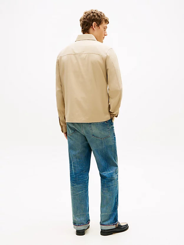 Flag Embroidery Twill Shirt Jacket