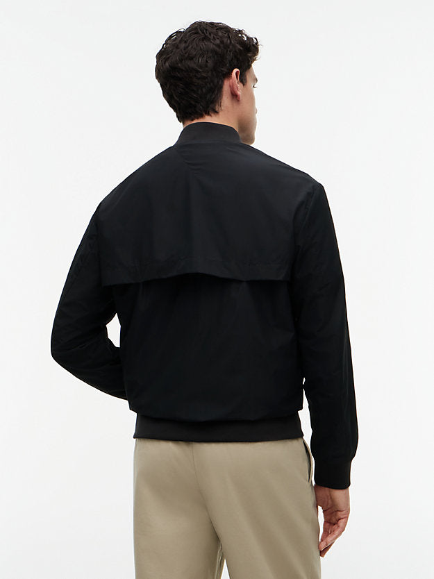 Water Resistant Tonal Logo Bomber Jacket