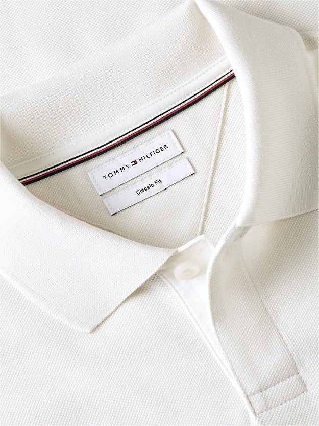 Classic Fit Stripe Pique Polo Shirt