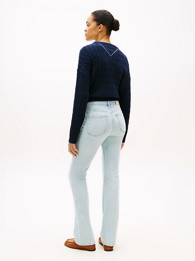 Faded Mid Rise Bootcut Jeans