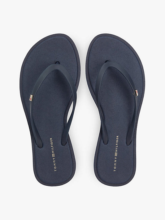 Chic Enamel Flag Flip-Flops