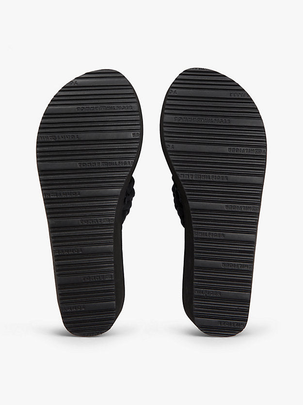 Braided Strap Wedge Flip-Flops
