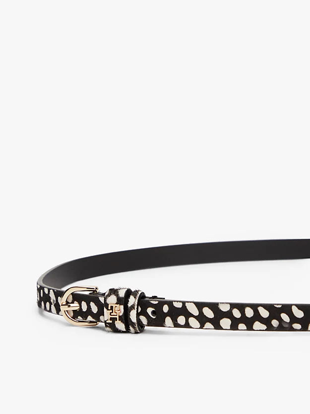 Essential Deer Print Leather Belt