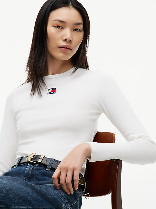 Badge Slim Long Sleeve T-Shirt