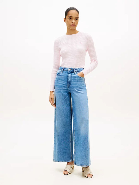 Cable Knit Crew Neck Jumper