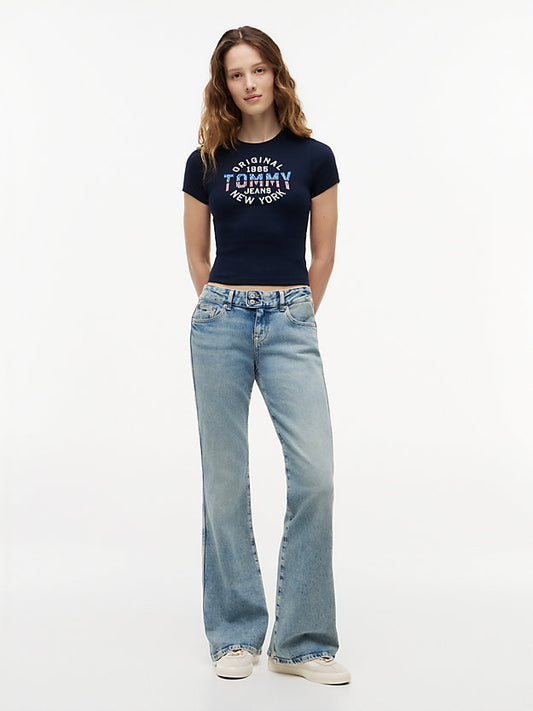 Faded Low Rise Bootcut Jeans