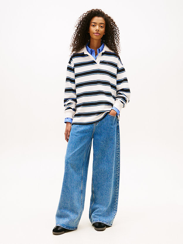 Faded Mid Rise Loose Jeans