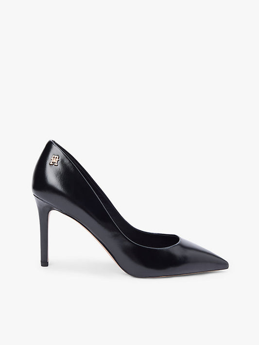 Leather Pointed Toe Stiletto Heels