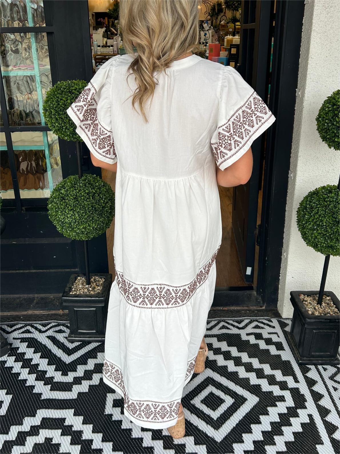Robe longue bohème à col en V pour femme (2 achetées, livraison gratuite)