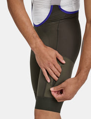 Alt_Road Cargo Bib Shorts - Burnt Olive Green
