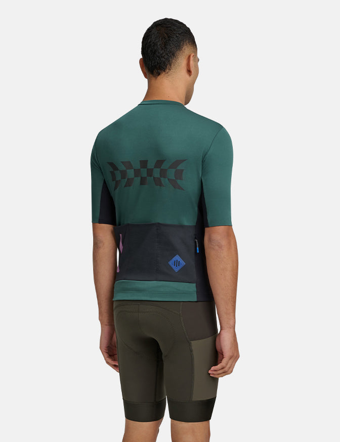 Alt_Road 1/2 Zip Jersey - Cypress Green