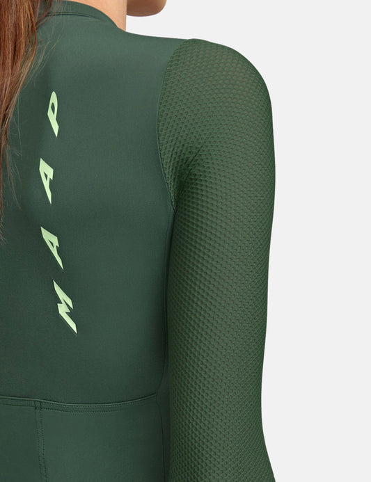 Women's Evade Pro Base Long Sleeve Jersey - Land Green