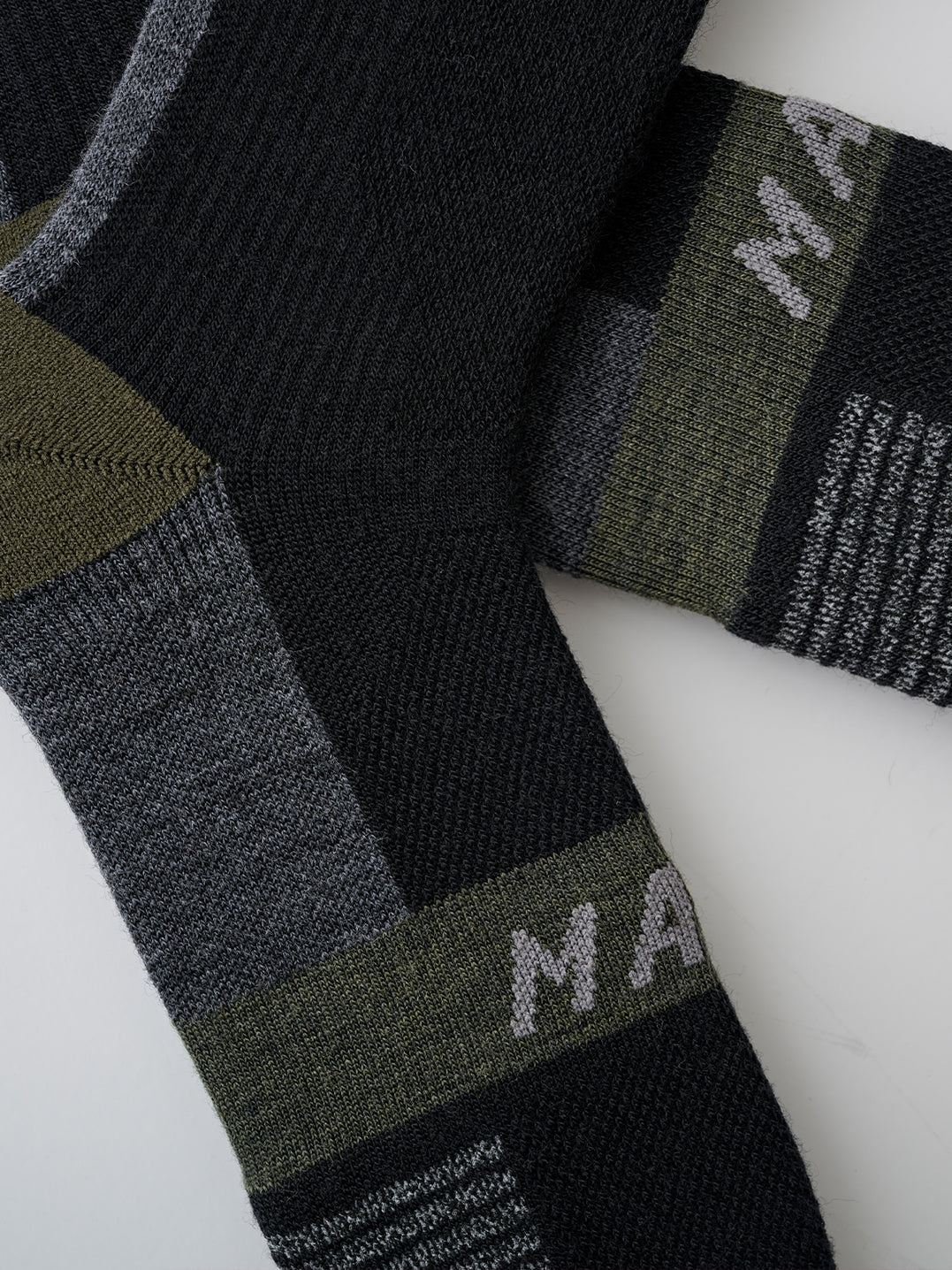 Alt_Road Merino Sock - Black/Loam