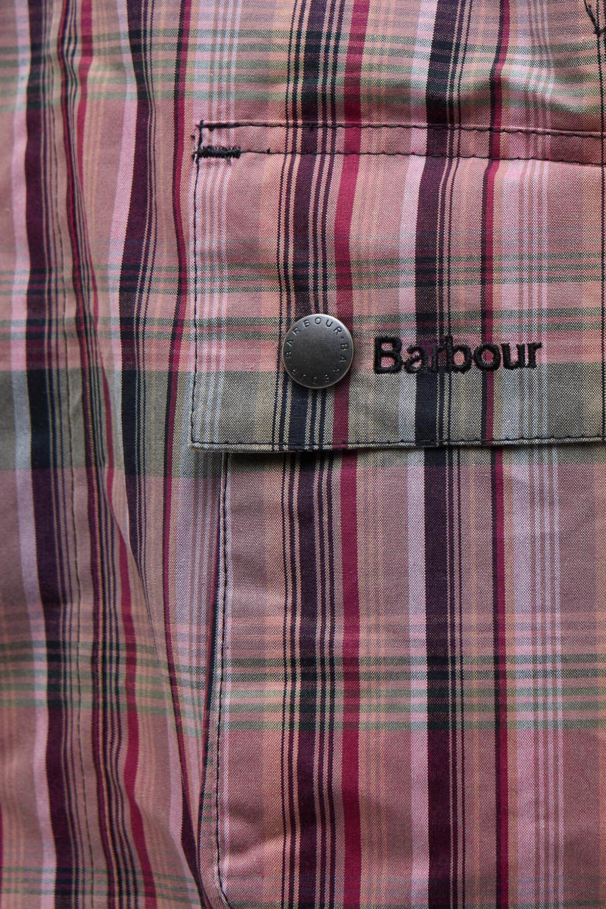 Madras Bedale Casual Jacket - NOAH MADRAS PINK
