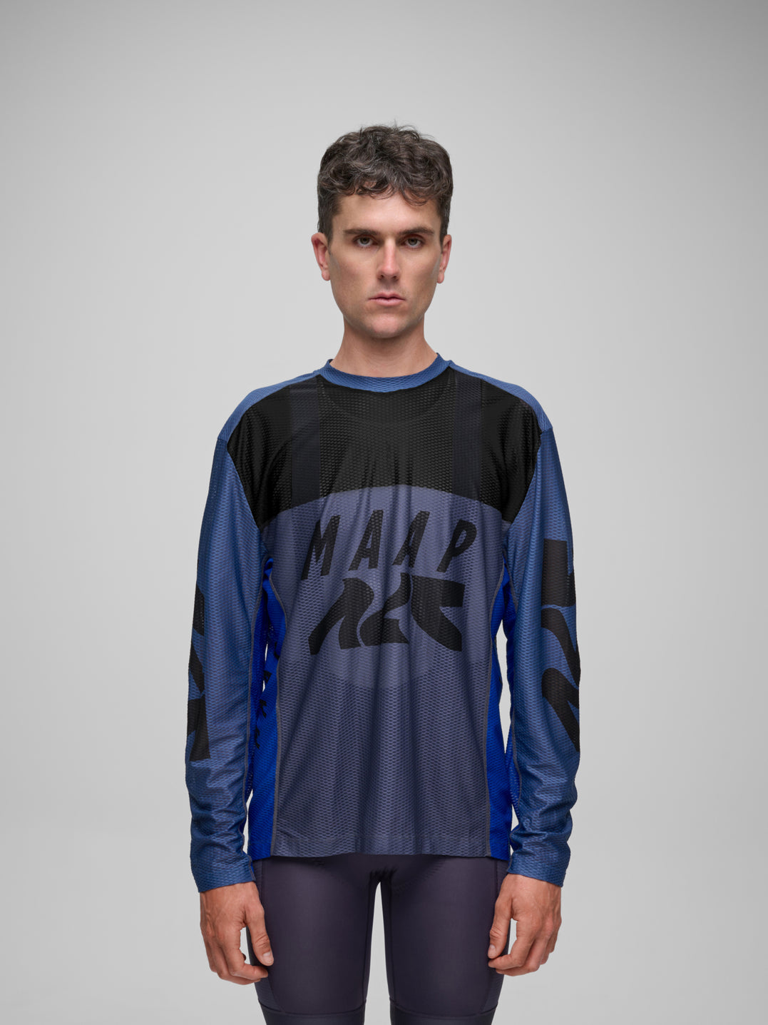 Alt_Road Air Mesh LS Tee - Mixed Blue
