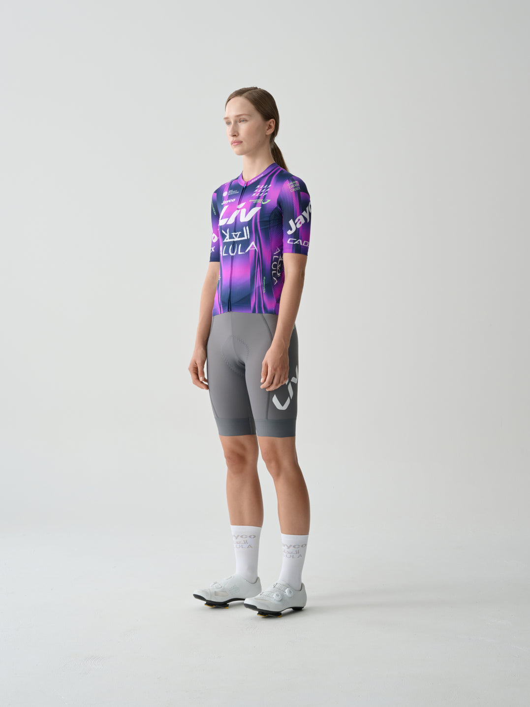 Women's GreenEDGE Team Bib Evo - Shadow / White