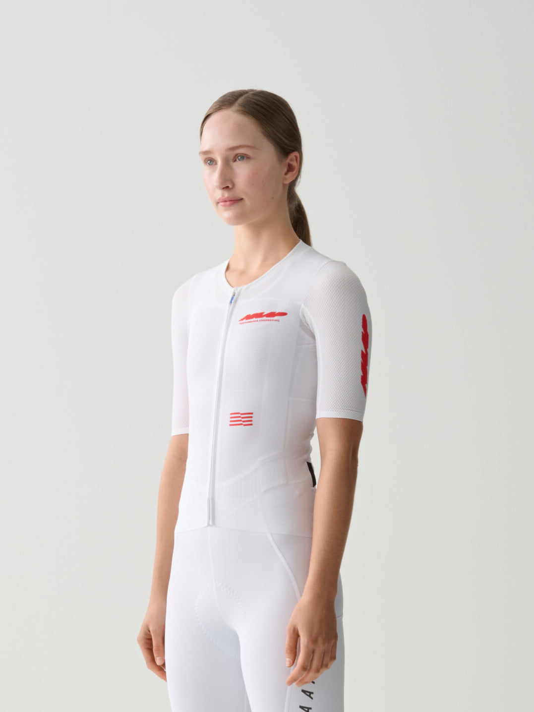 Women's Eclipse Pro Race Jersey - White/Infrared
