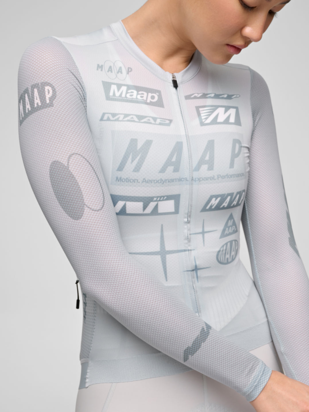 Women's Drome Pro Air LS Jersey 3.0 - Ice Gray