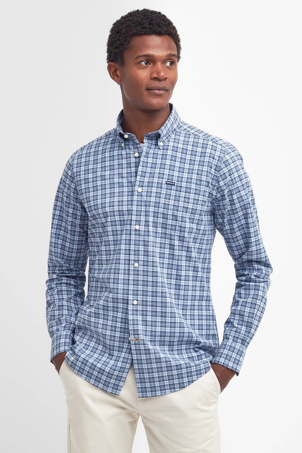 Lomond Tailored Long-Sleeved Shirt - BERWICK BLUE TARTAN