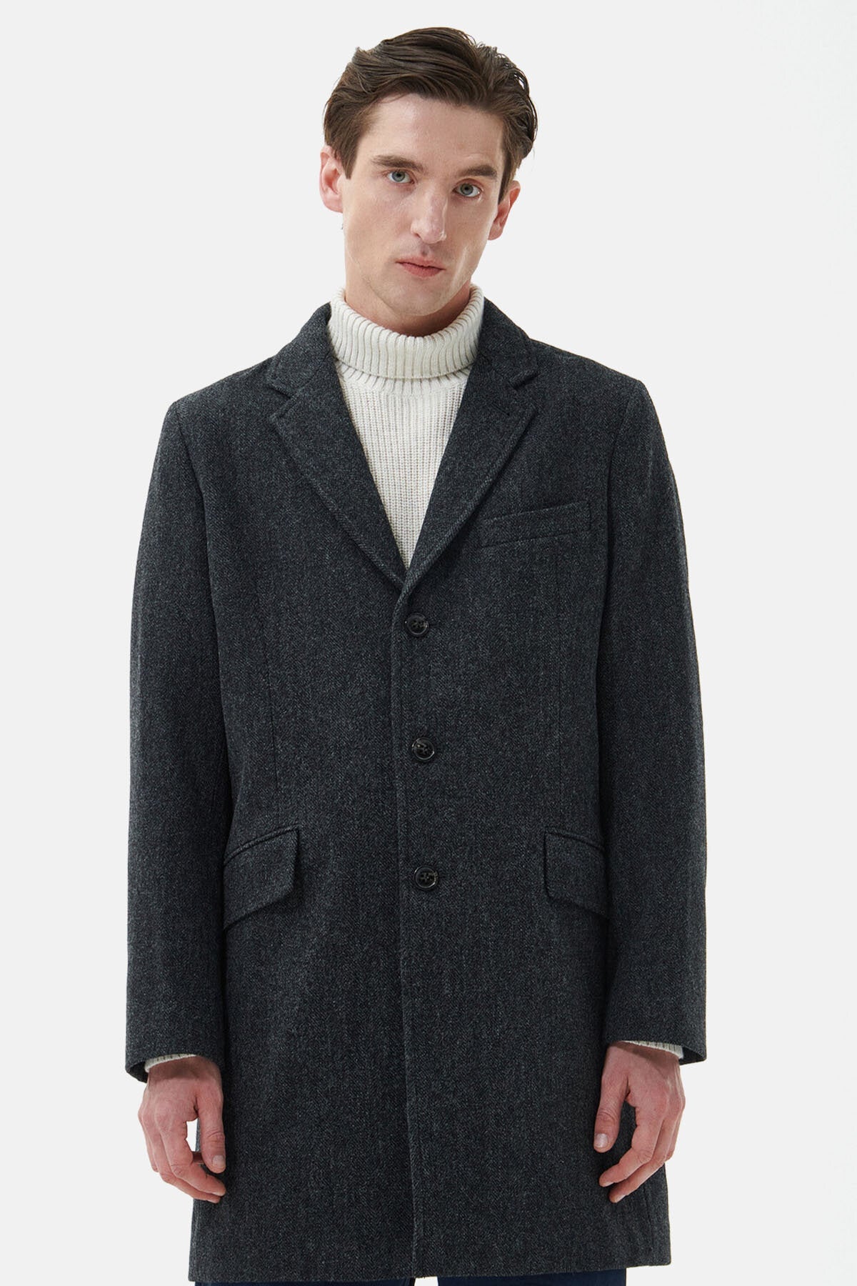 Harrow Wool Jacket - CHARCOAL