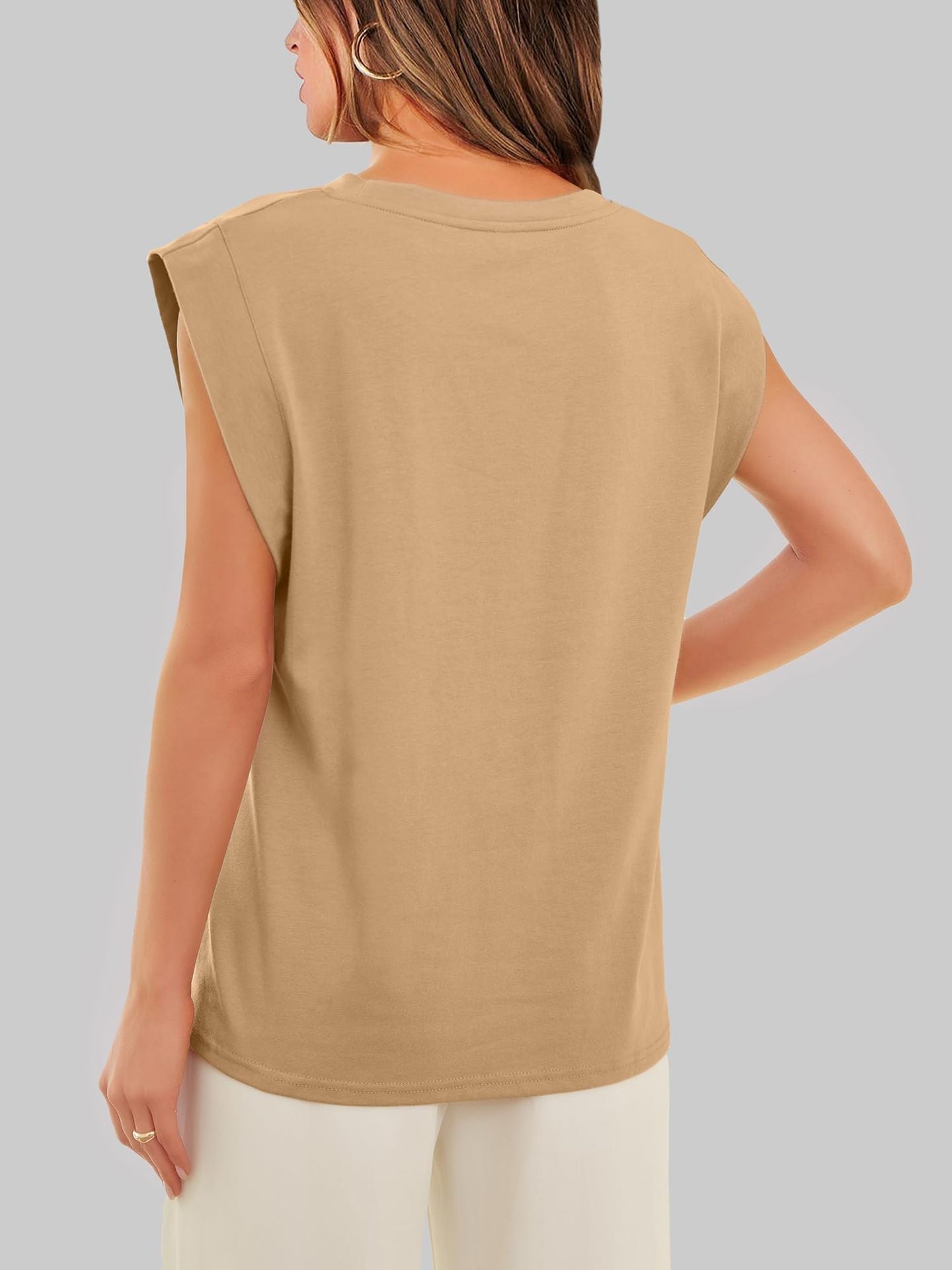 Gilet T-shirt décontracté basique pour femme (3 achetés, livraison offerte)