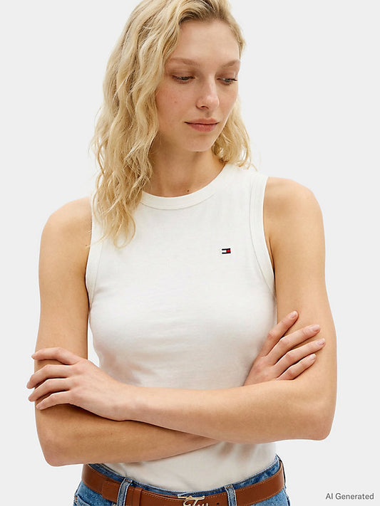 Slim Crew Neck Tank Top