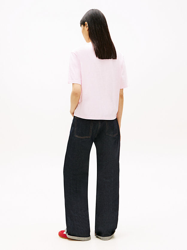 Badge Boxy Crew Neck T-Shirt