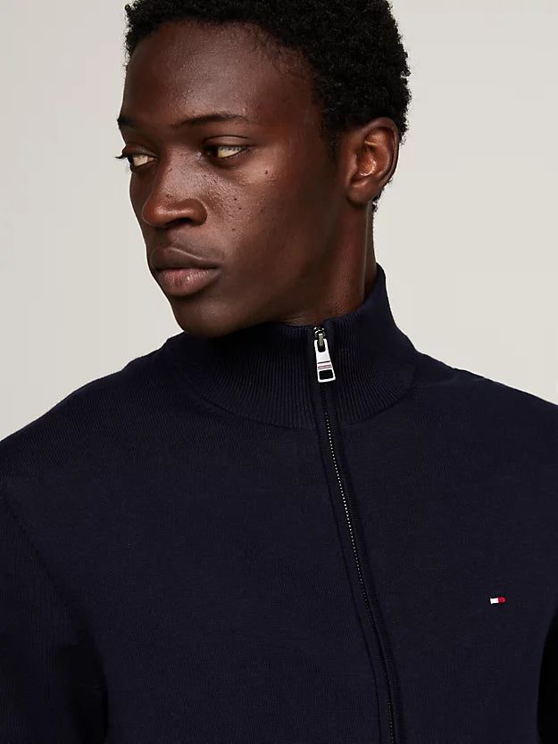 Flag Embroidery Zip-Thru Jumper