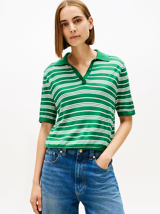 Short Sleeve Polo Jumper WiSilk