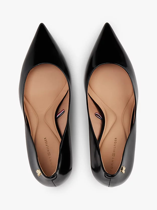 Leather Stiletto Court High Heels