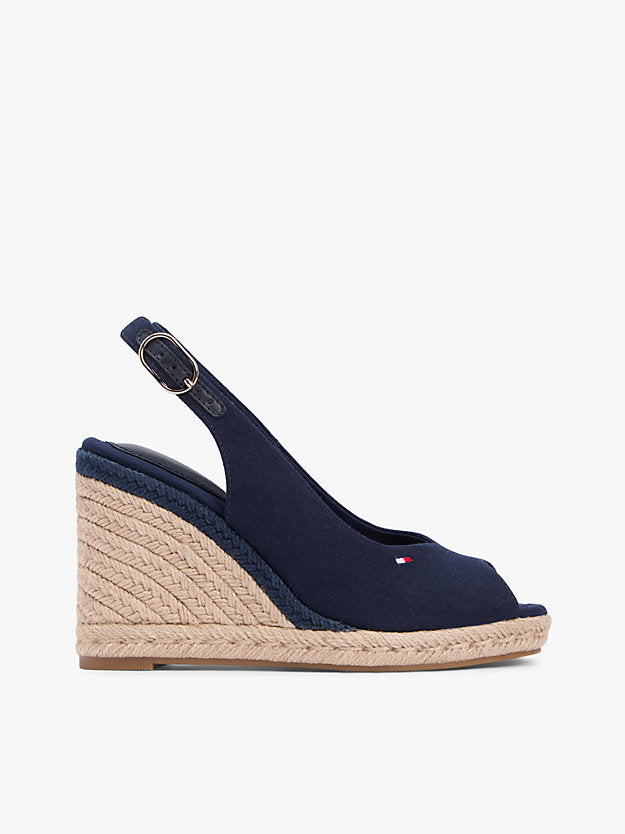 Hemp Slingback Wedge Espadrilles