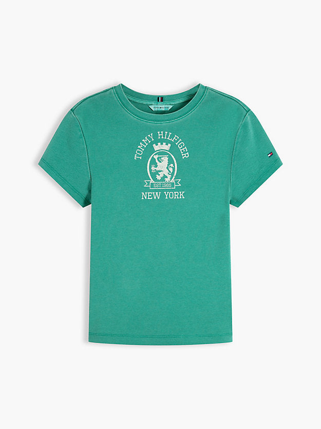 Washed Crest Slim T-Shirt