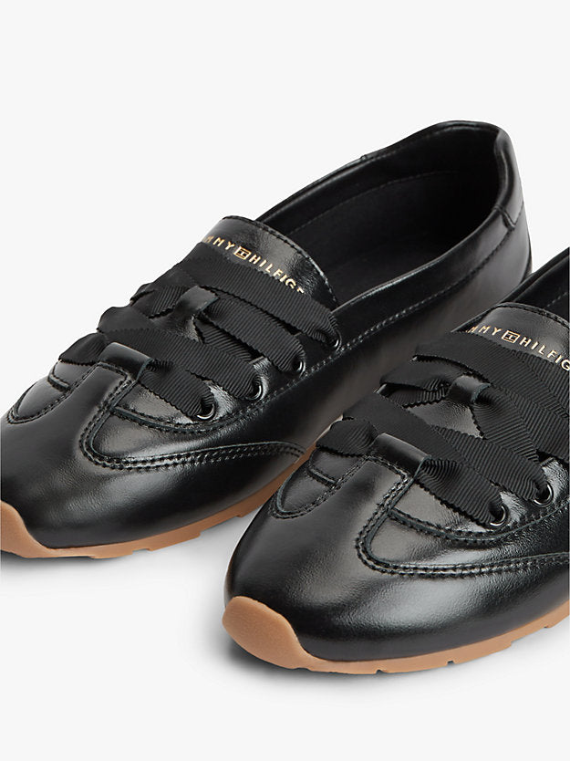 Monogram Leather Ballet Trainers