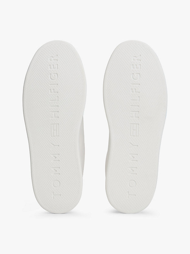 Lightweight Leather Cupsole Court Trainers
