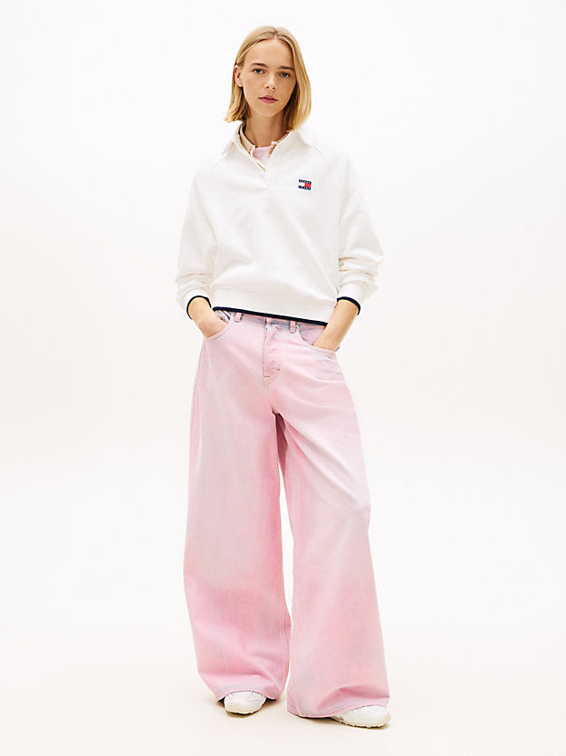Mid Rise Loose Wide Leg Jeans
