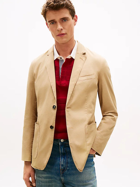 New York Label Washed Regular Fit Blazer