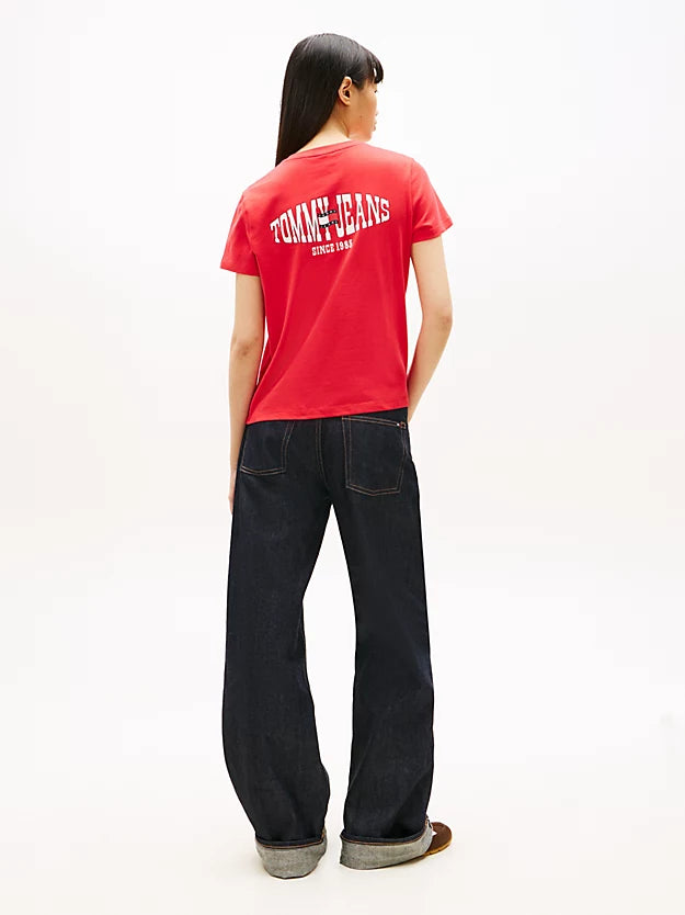 Wavy Flag Back Logo Jersey T-Shirt