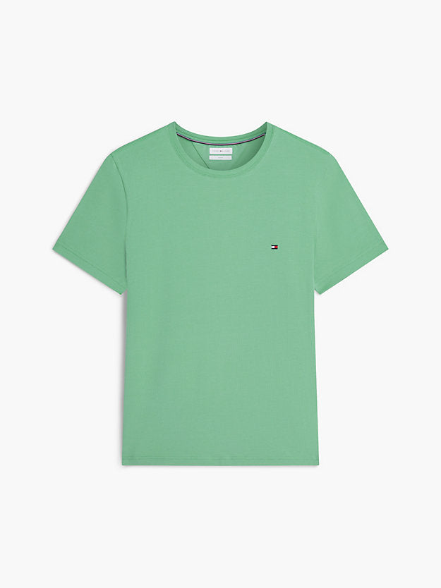 Flag Embroidery Slim Jersey T-Shirt