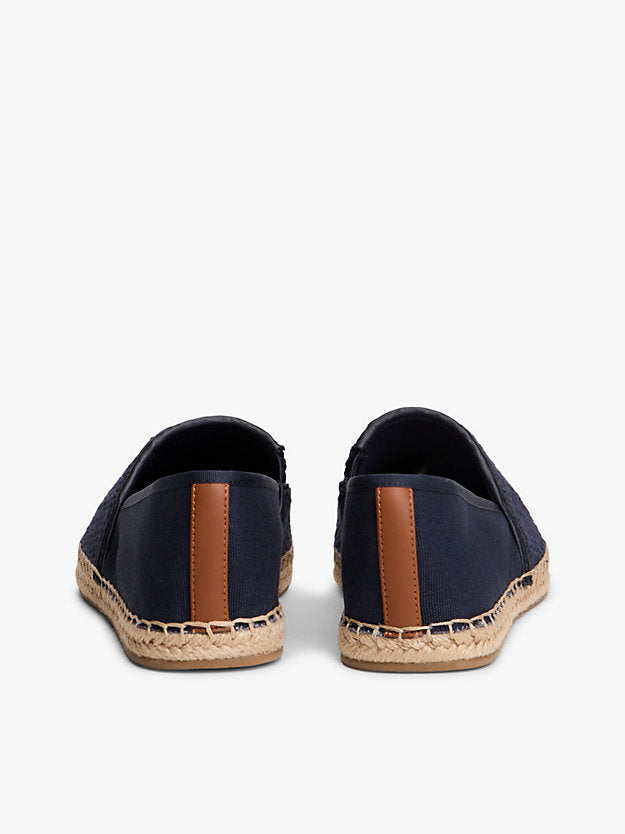Logo Plaque Colour-Blocked Woven Espadrilles