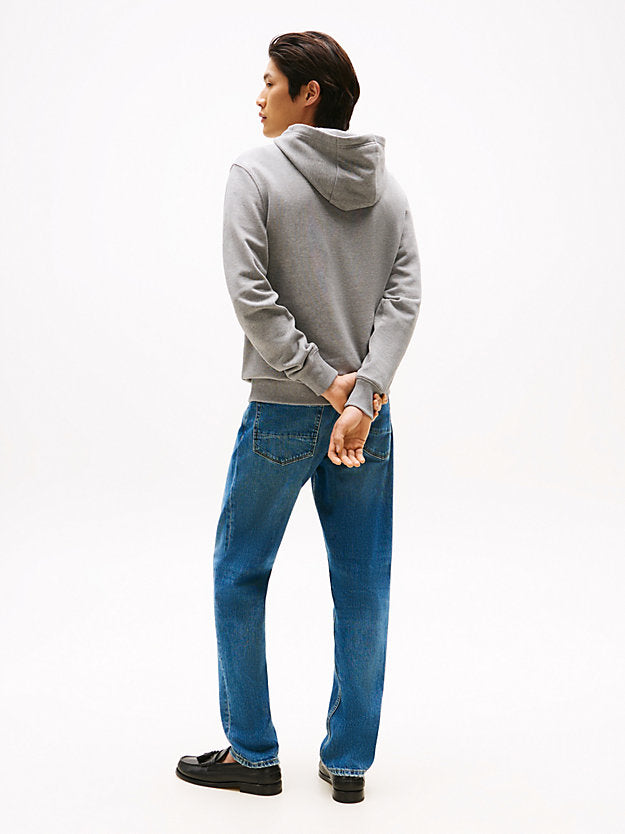 Flag Embroidery Terry Drawstring Hoody