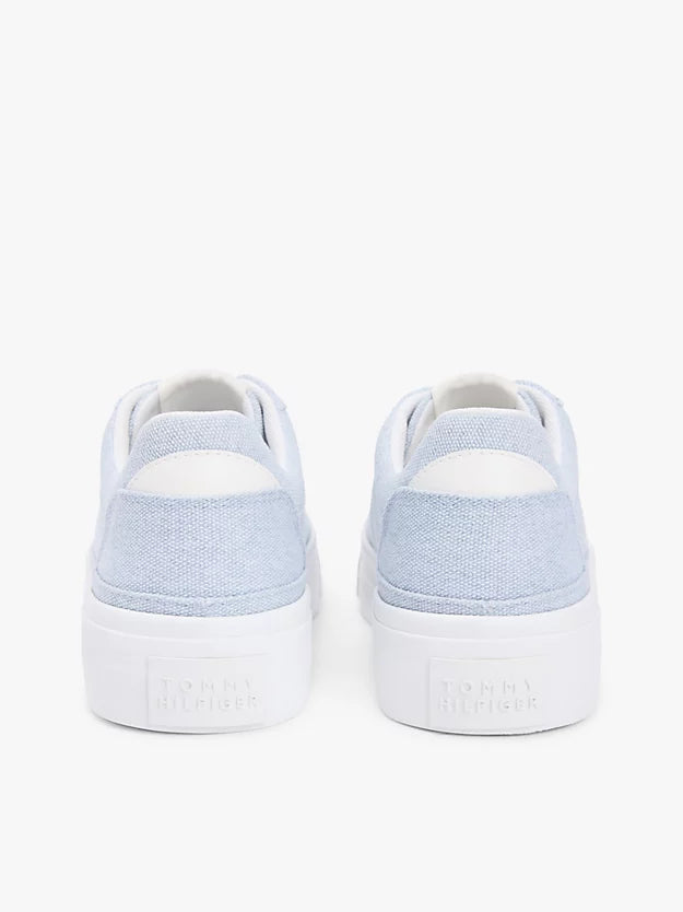 Washed Canvas Platform Trainers