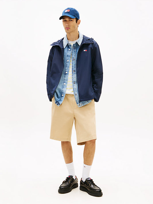 Water Repellent Ripstop Hooded Zip-Thru Jacket