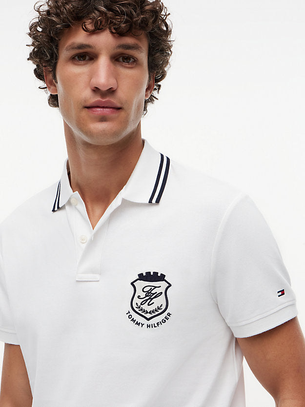 Regular Fit Crest Appliqué Polo Shirt