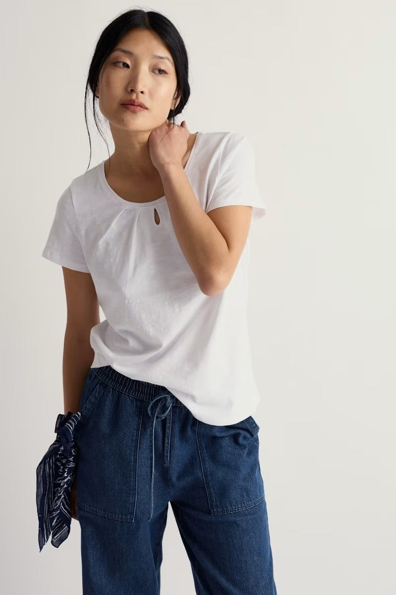 Appletree Keyhole Detail T-Shirt
