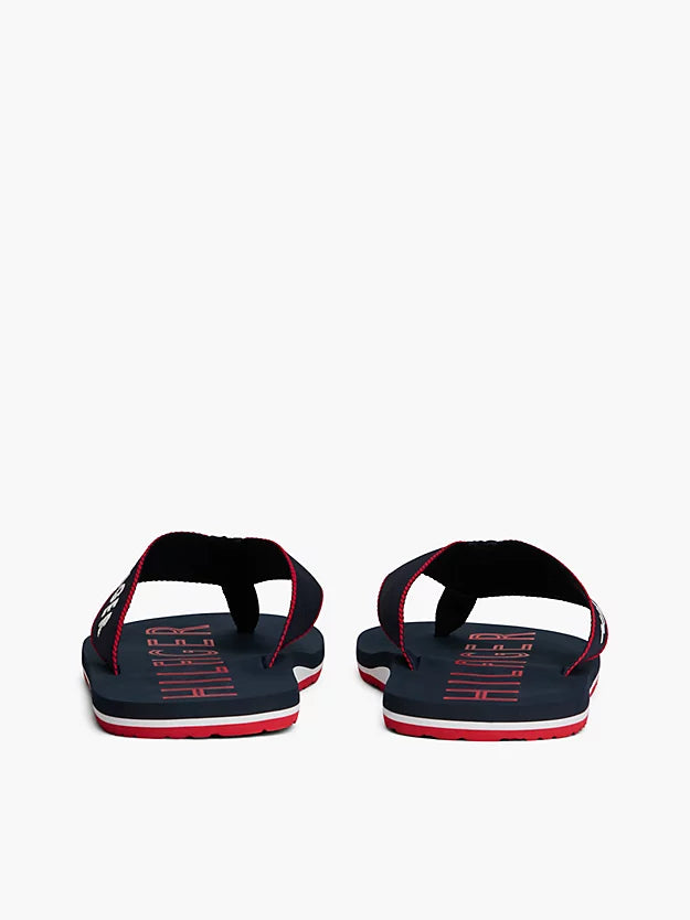 Logo Embroidery Webbing Strap Flip-Flops